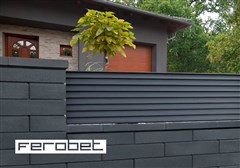 FEROBET Plotová tvárnice BASSO - 30*20*12cm - Standard Antracit